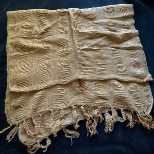 camel colored scarf